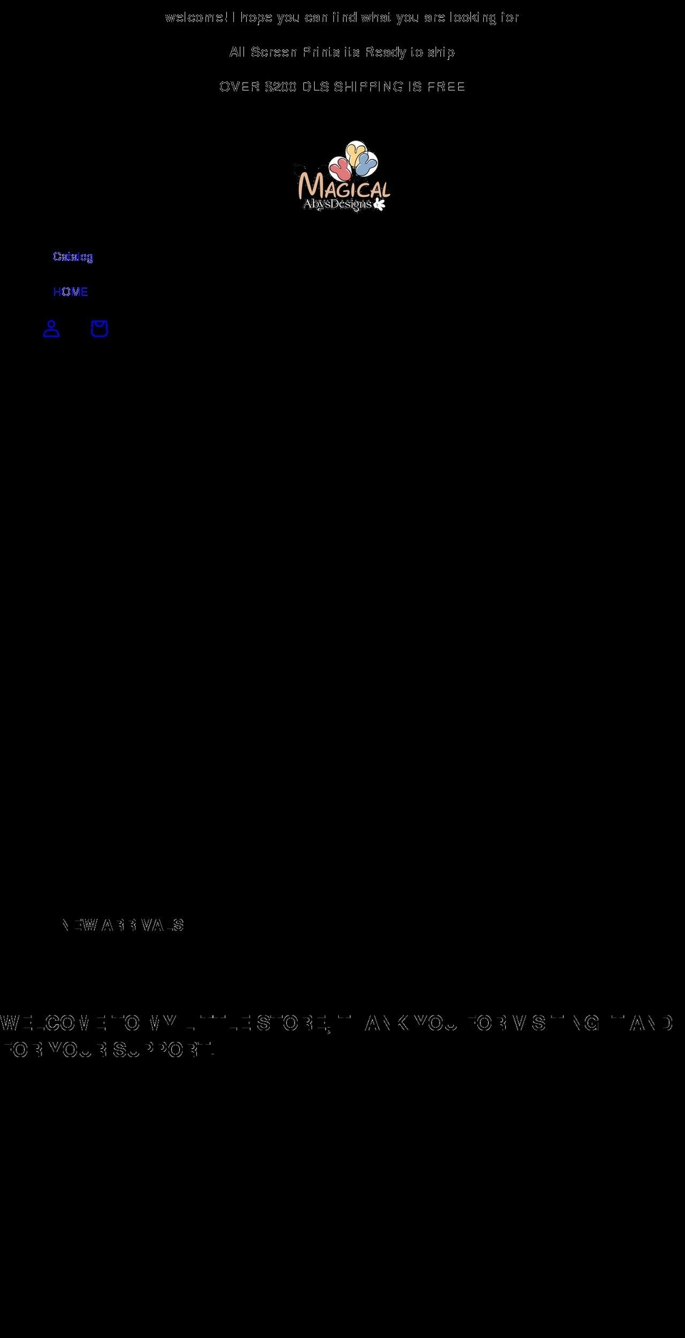 abysdesigns.com shopify website screenshot