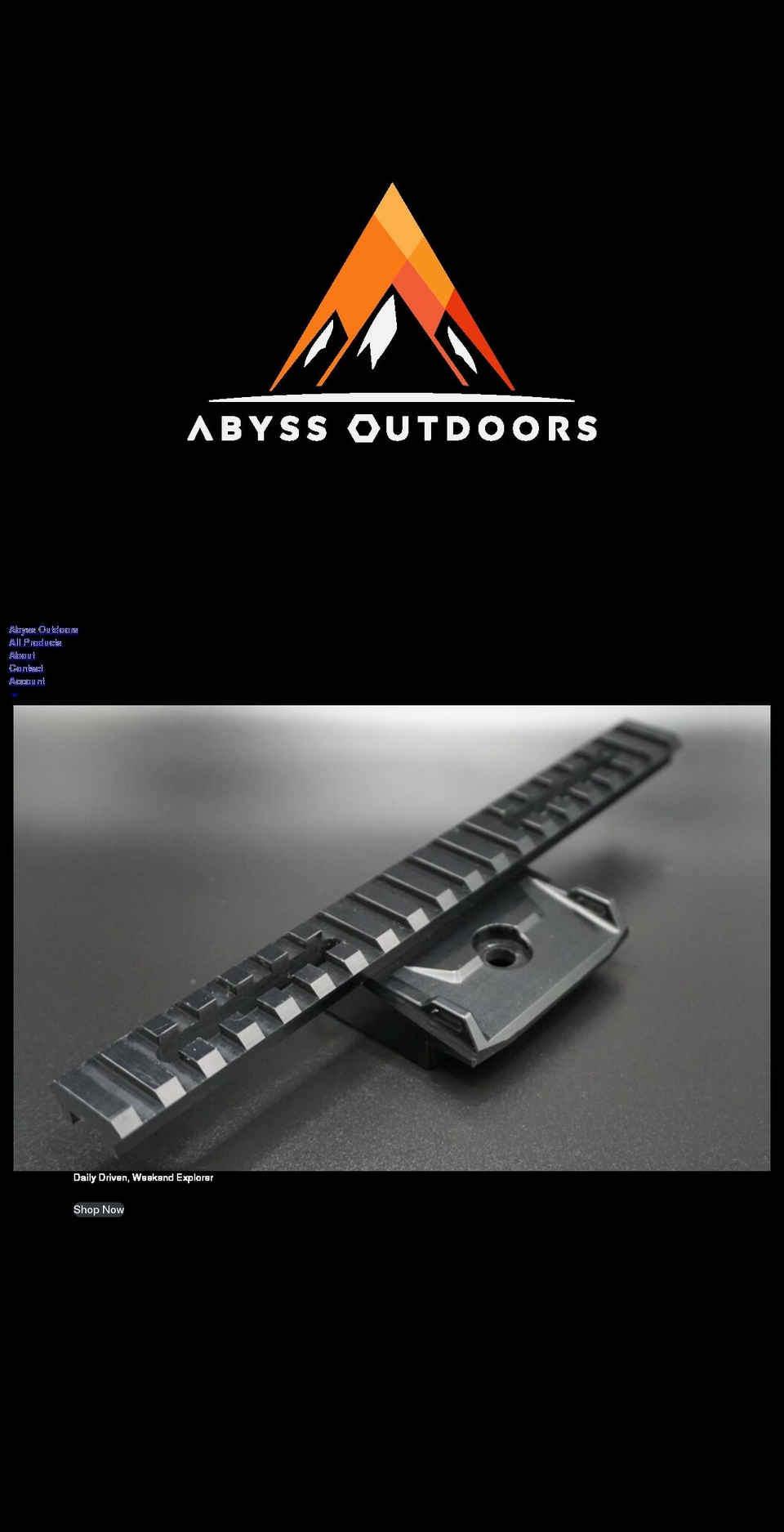 abyssoutdoors.com — Shopify storefront screenshot