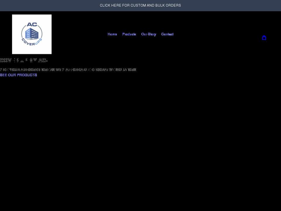 ac-coverups.com shopify website screenshot