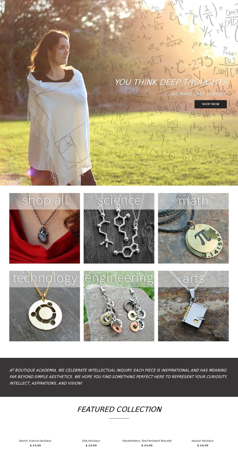 academicboutique.com shopify website screenshot
