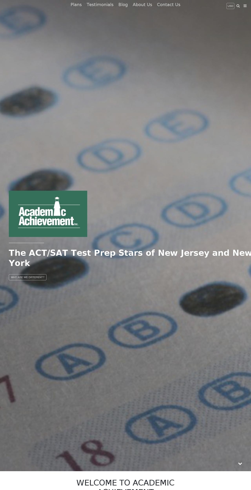 academicsatprep.com — Shopify storefront screenshot