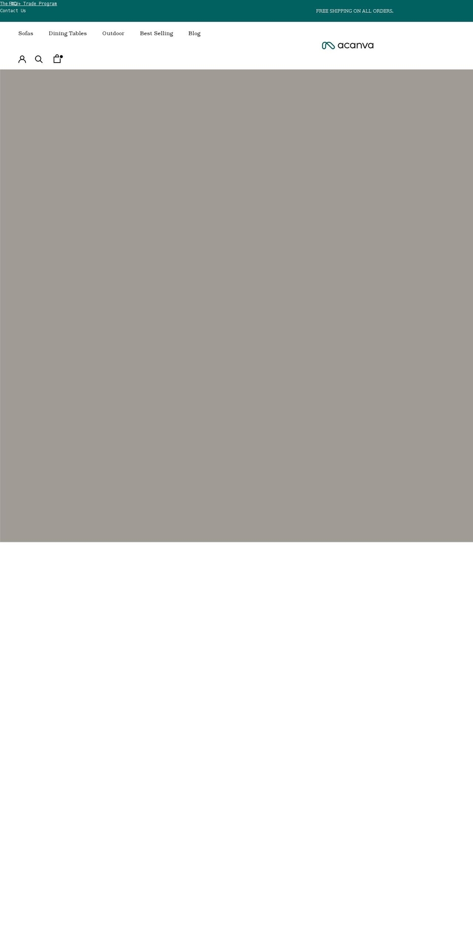 acanva.com shopify website screenshot