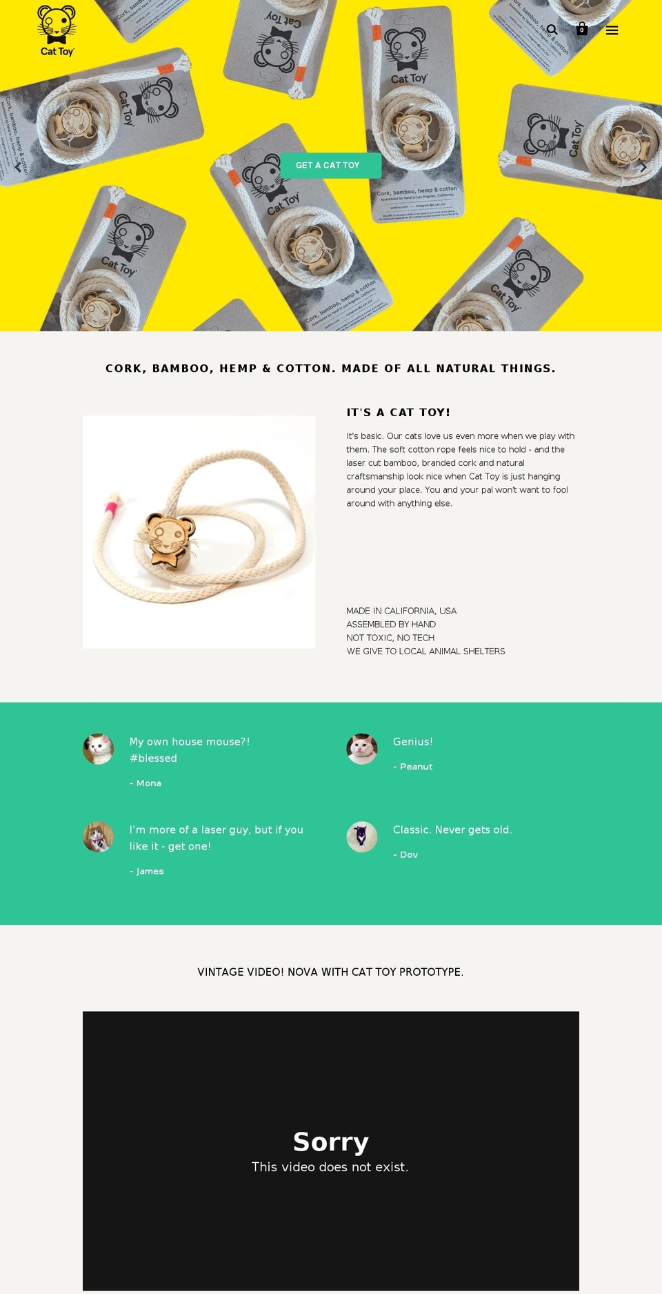acattoy.com shopify website screenshot