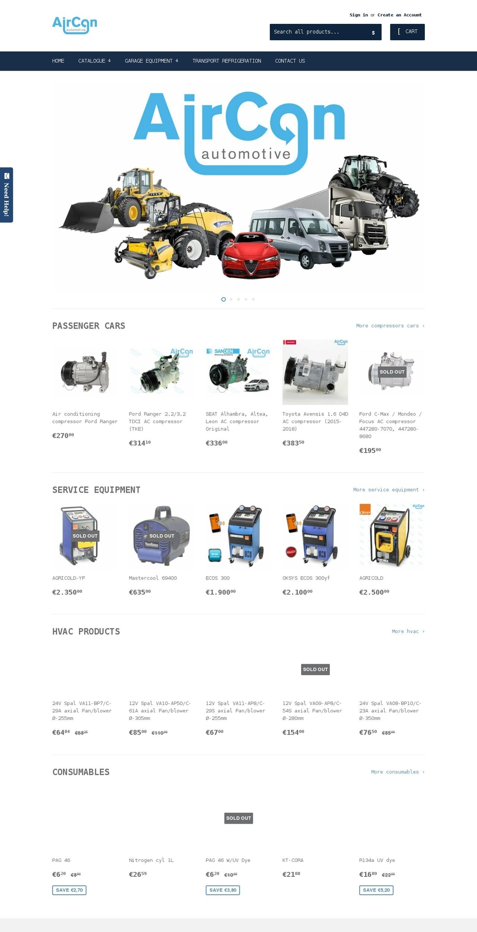 acauto.ie shopify website screenshot