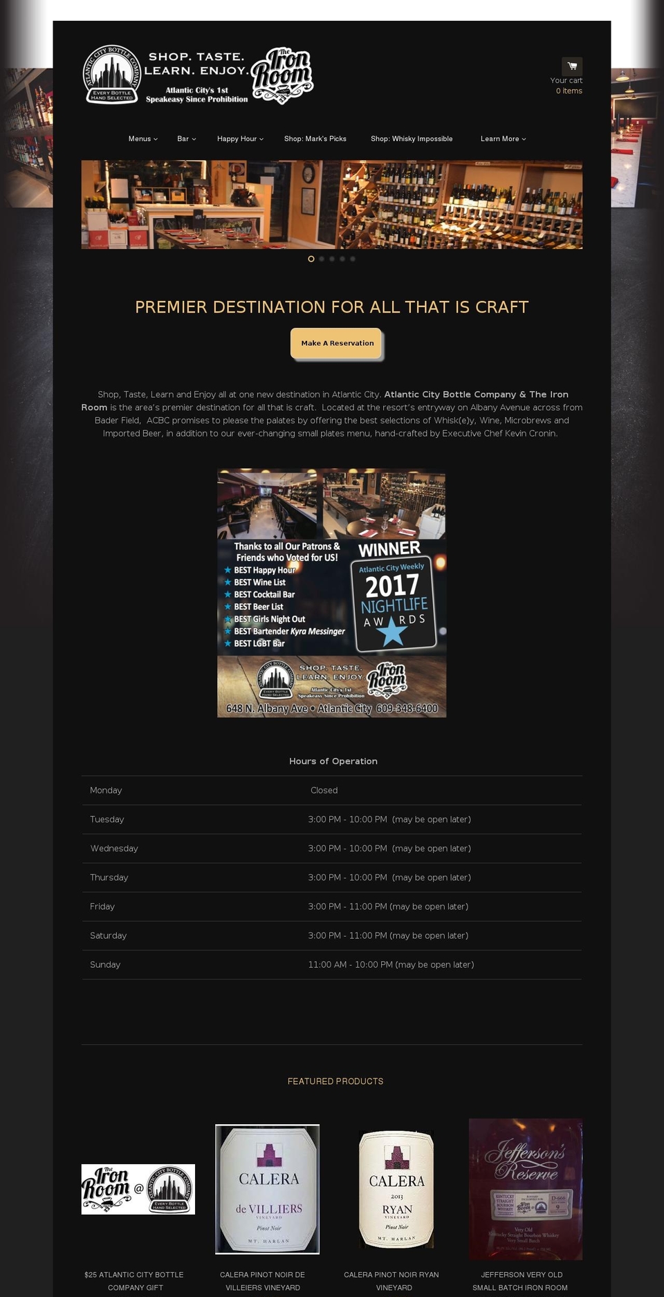 acbottlecompany.com shopify website screenshot