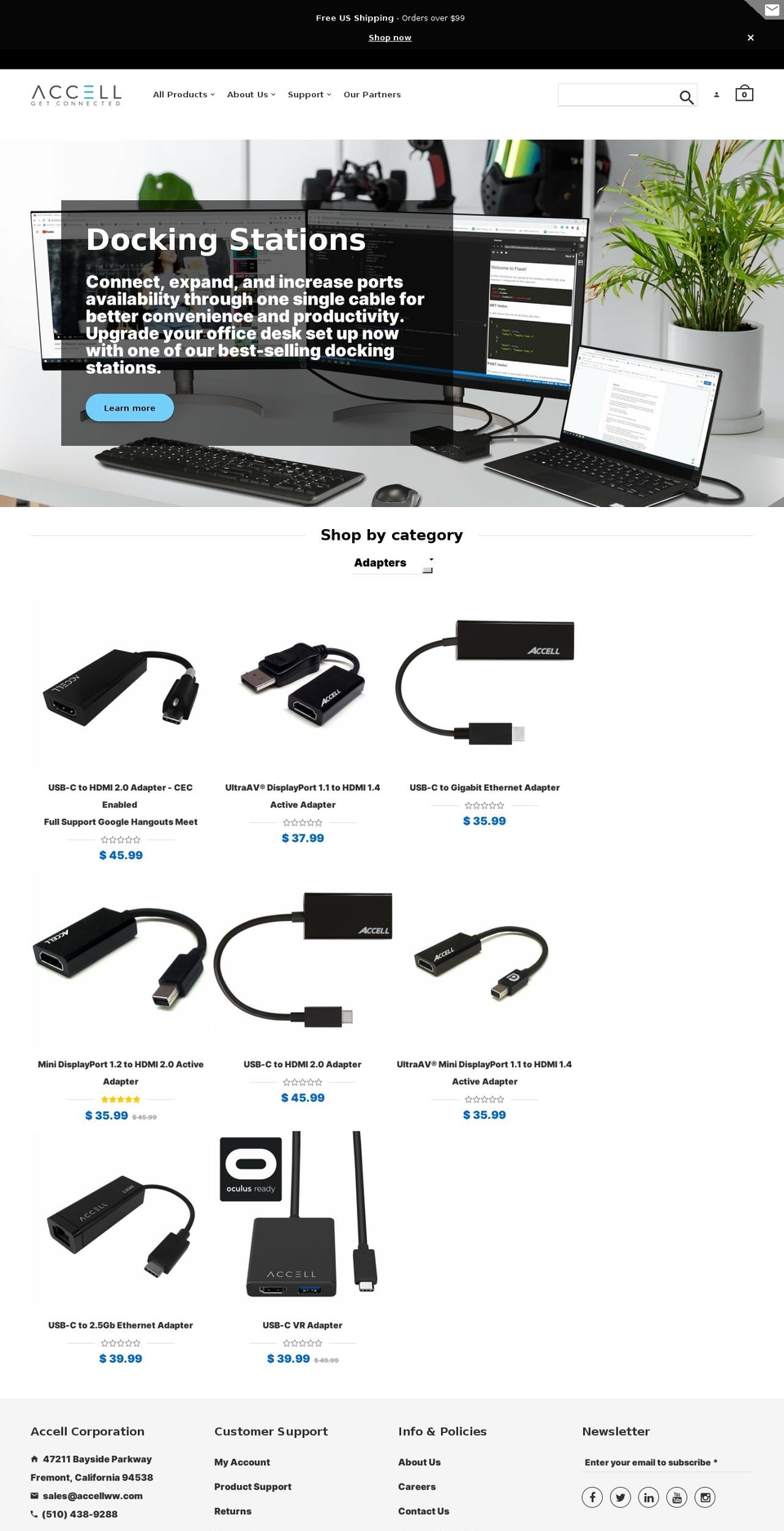 accellww.com — Shopify storefront screenshot