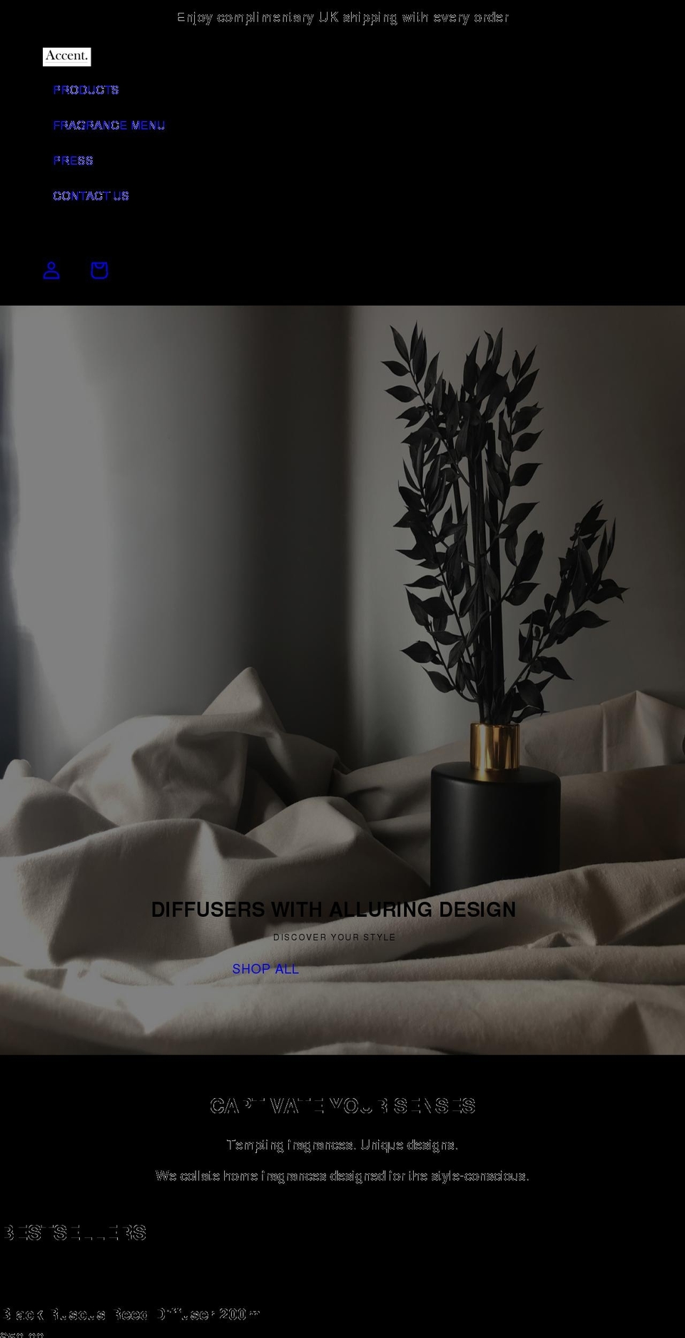 accentinterior.co.uk shopify website screenshot