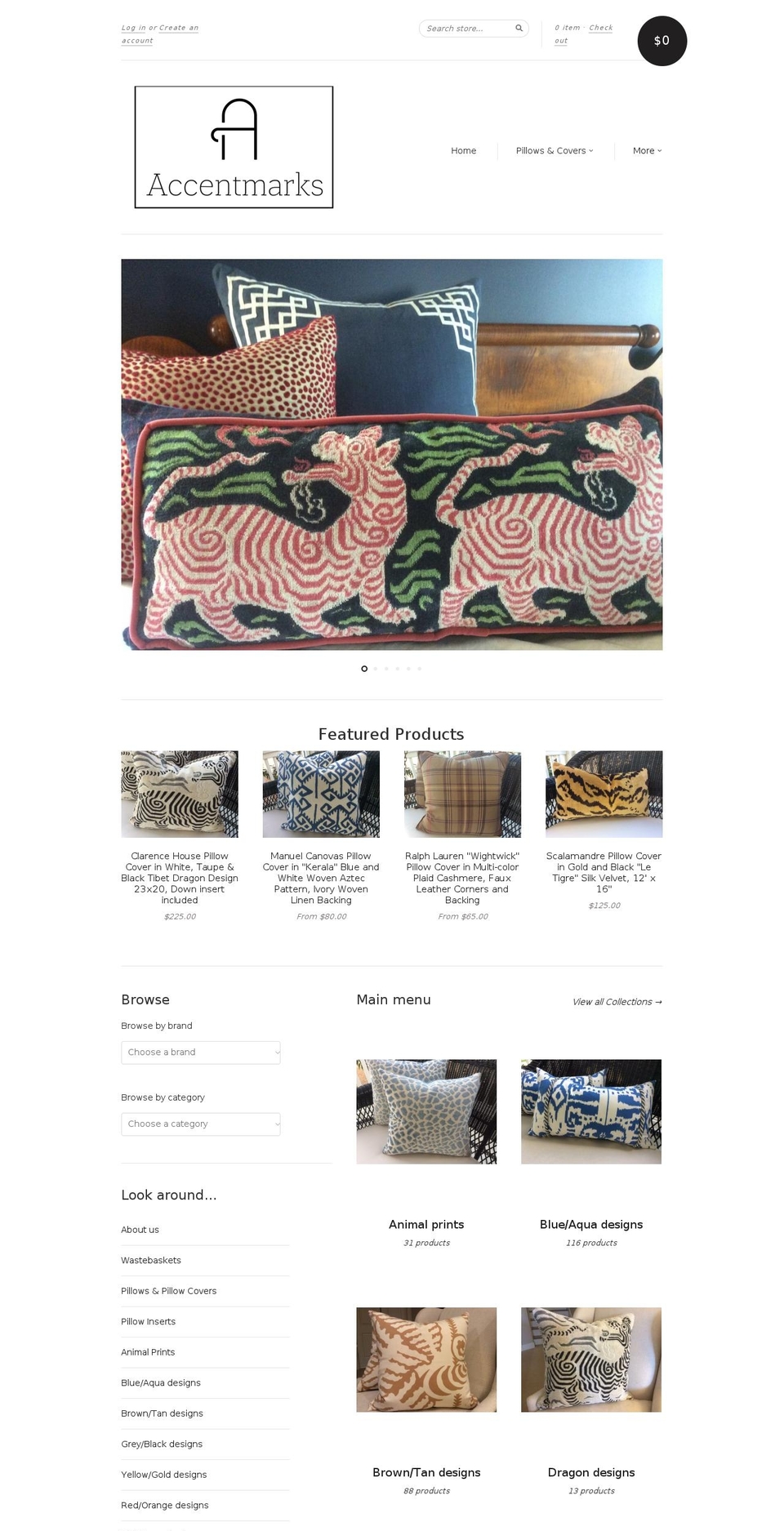 accentmarksinteriors.com shopify website screenshot