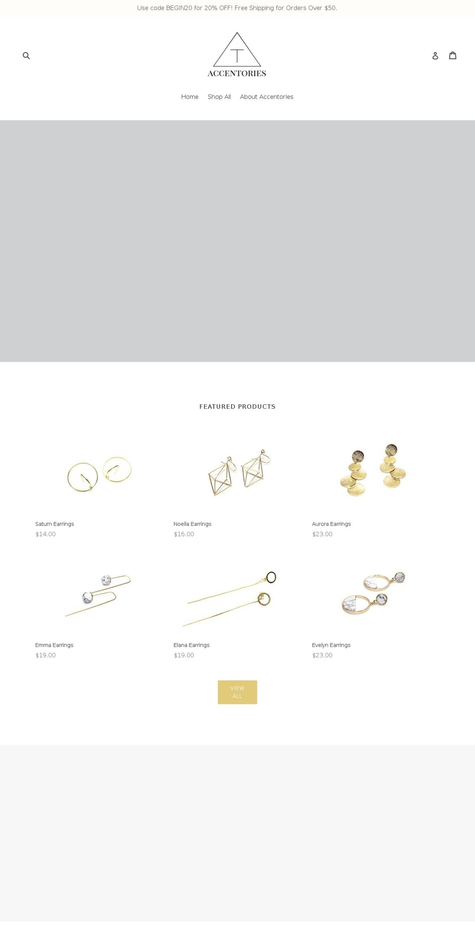 accentories.com — Shopify storefront screenshot