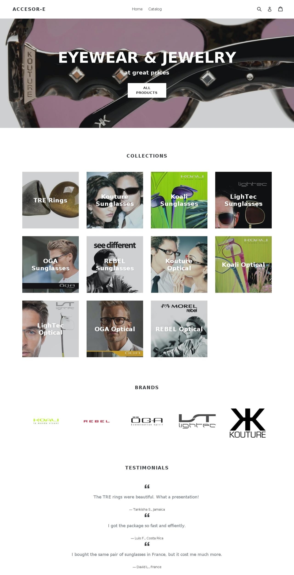 accesor-e.com — Shopify storefront screenshot