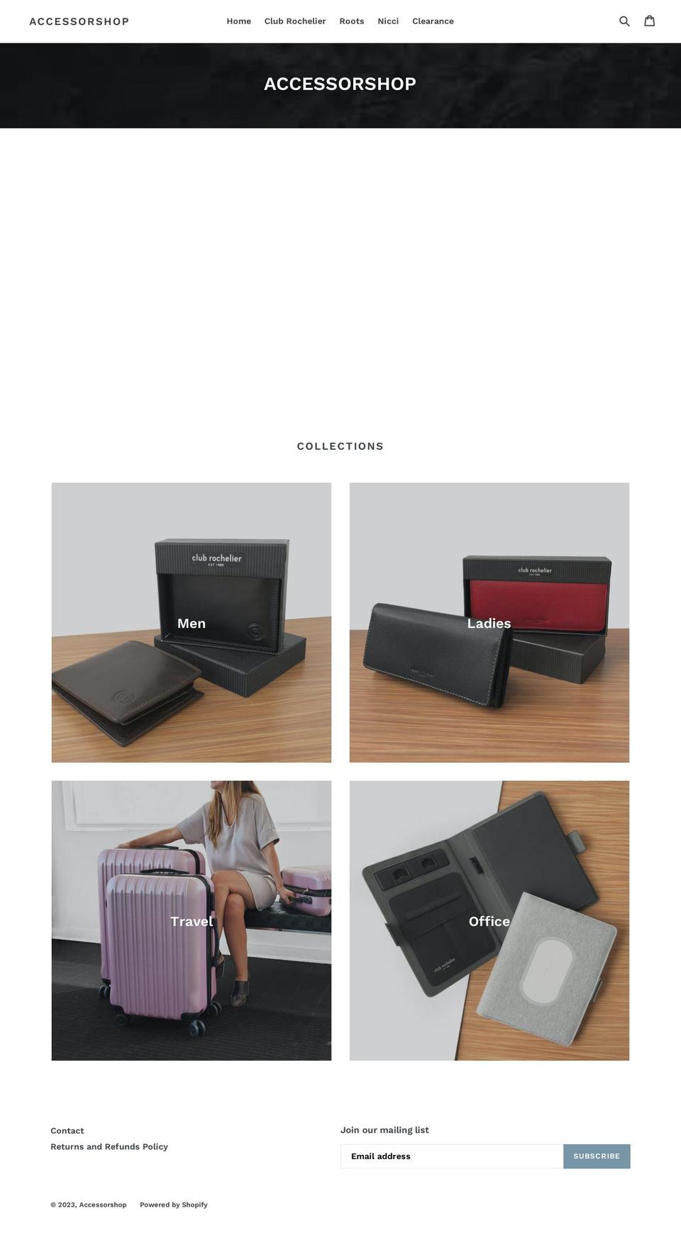 accesorshop.com — Shopify storefront screenshot