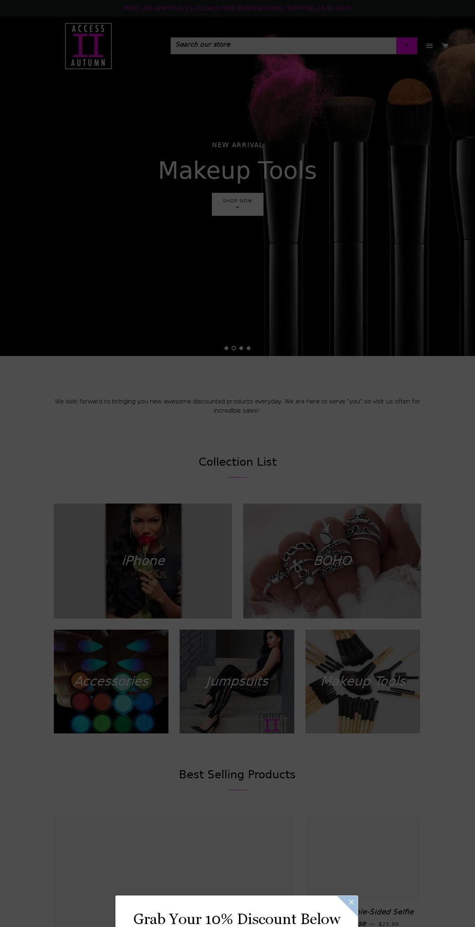 access2summer.com — Shopify storefront screenshot