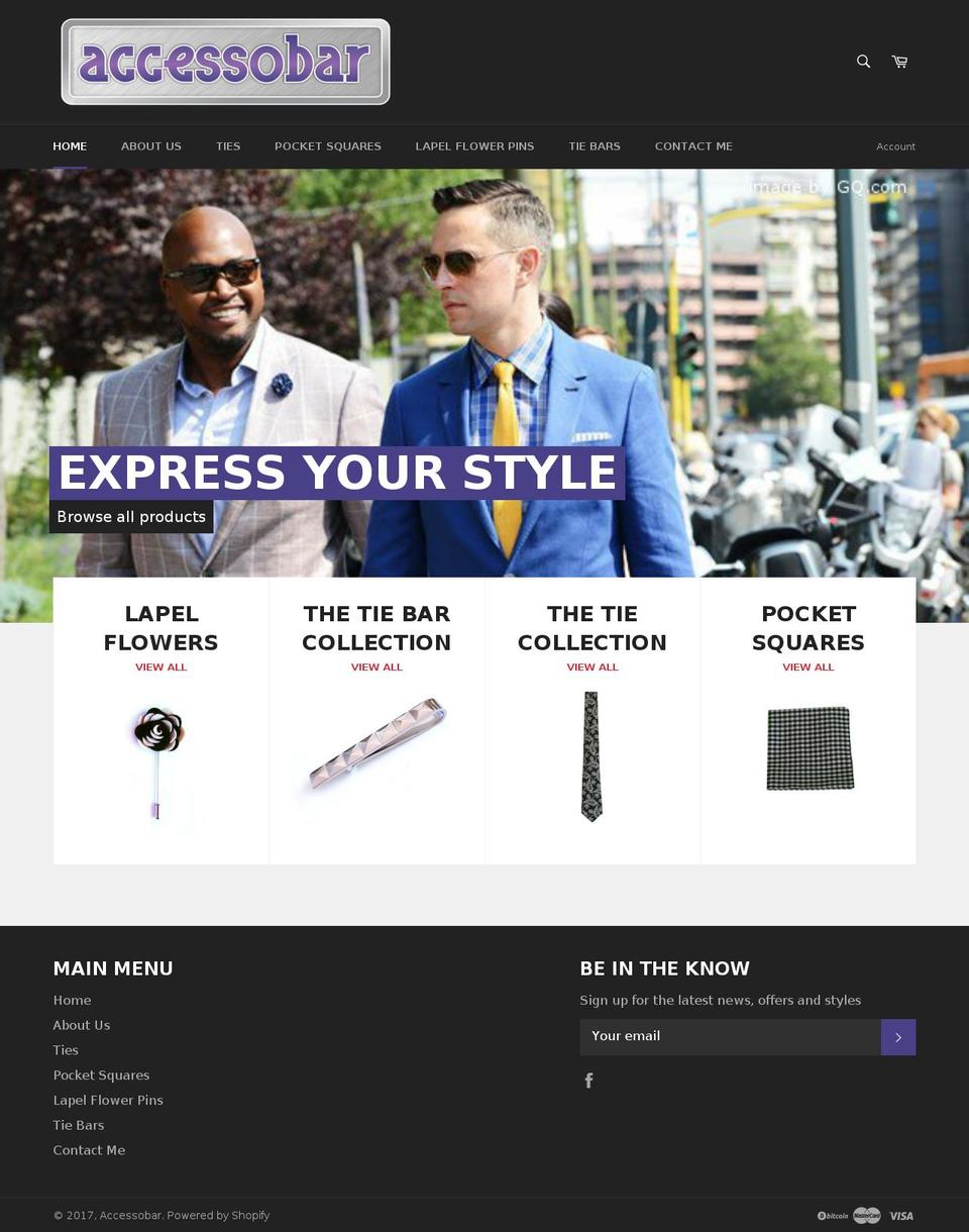 accessobar.com shopify website screenshot
