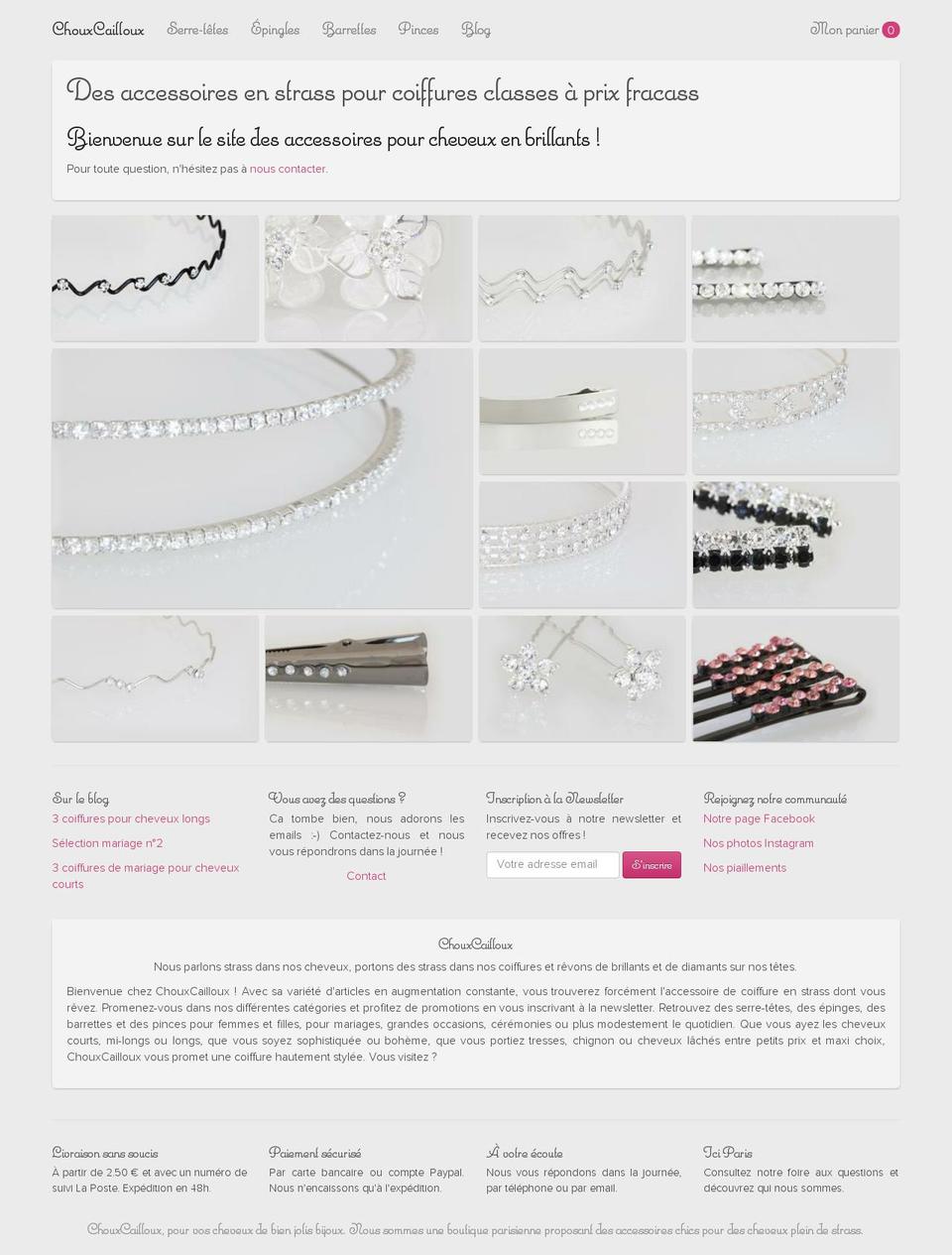 accessoires-cheveux.net shopify website screenshot