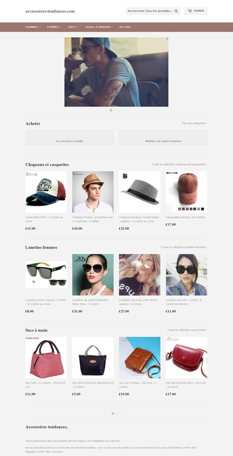 accessoires-tendances.com — Shopify storefront screenshot