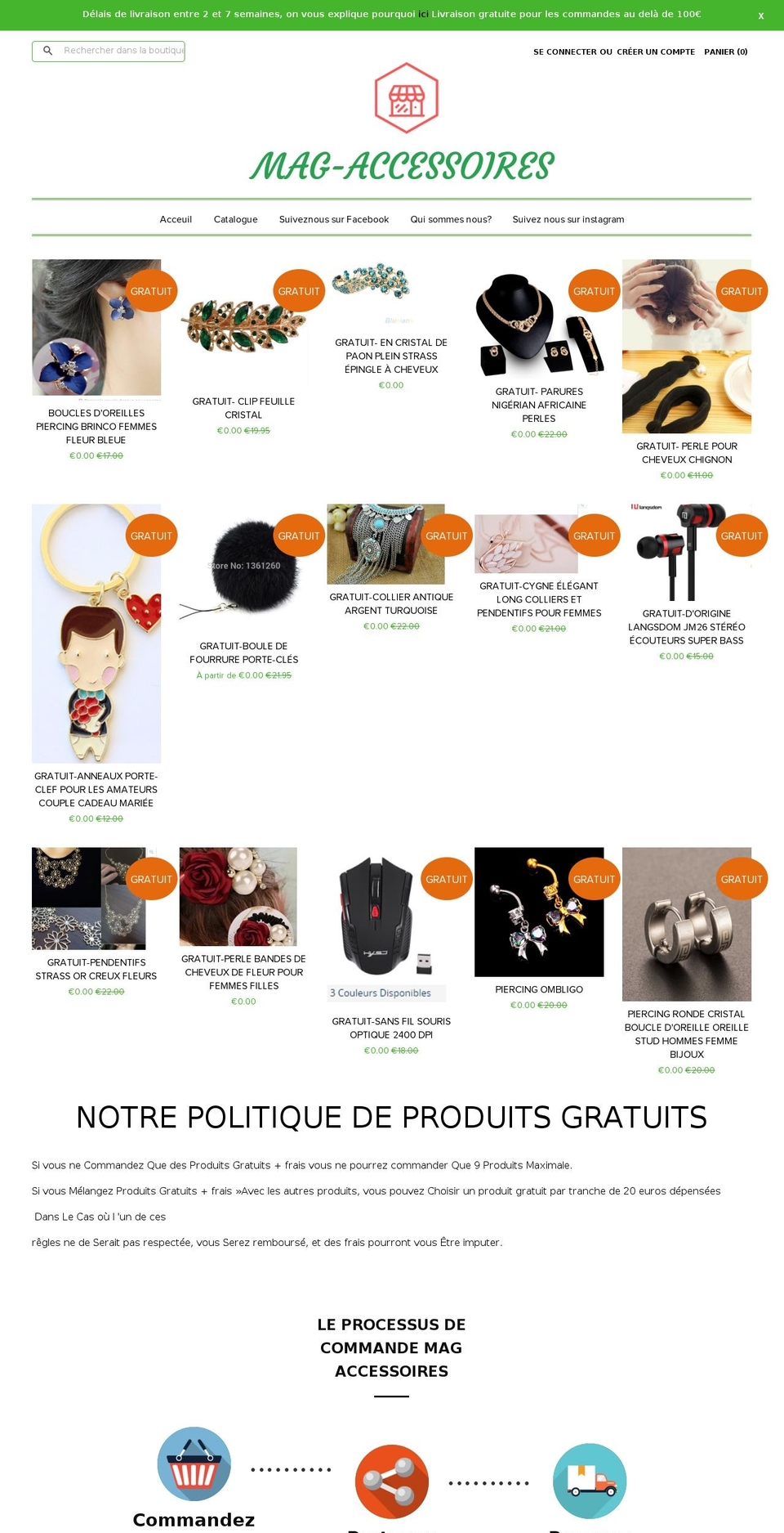 accessoires.biz shopify website screenshot