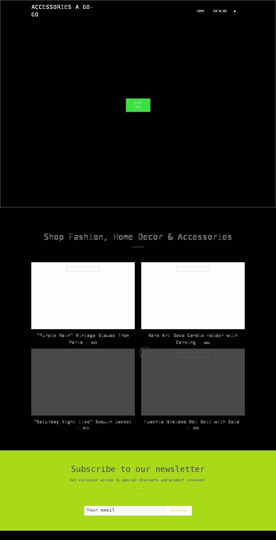 accessories-agogo.com shopify website screenshot