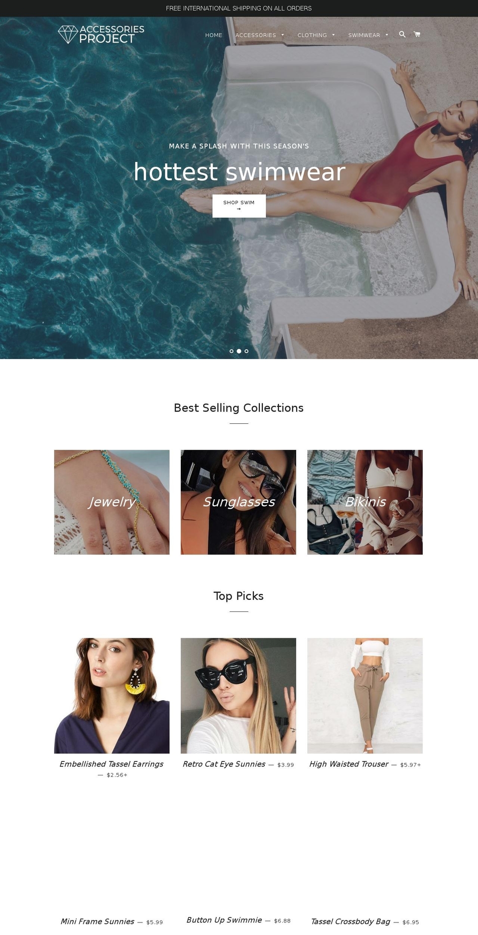 accessoriesproject.com — Shopify storefront screenshot