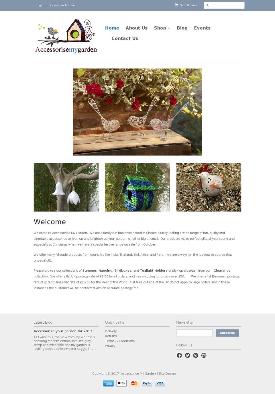 accessorisemygarden.com shopify website screenshot