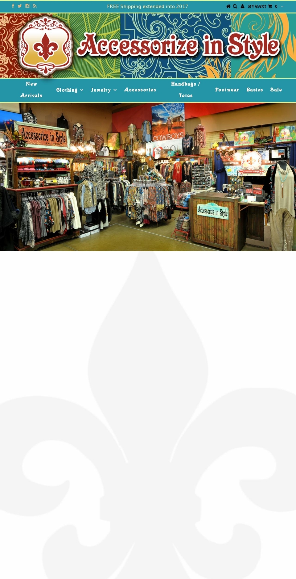 accessorizeinstyle.com shopify website screenshot