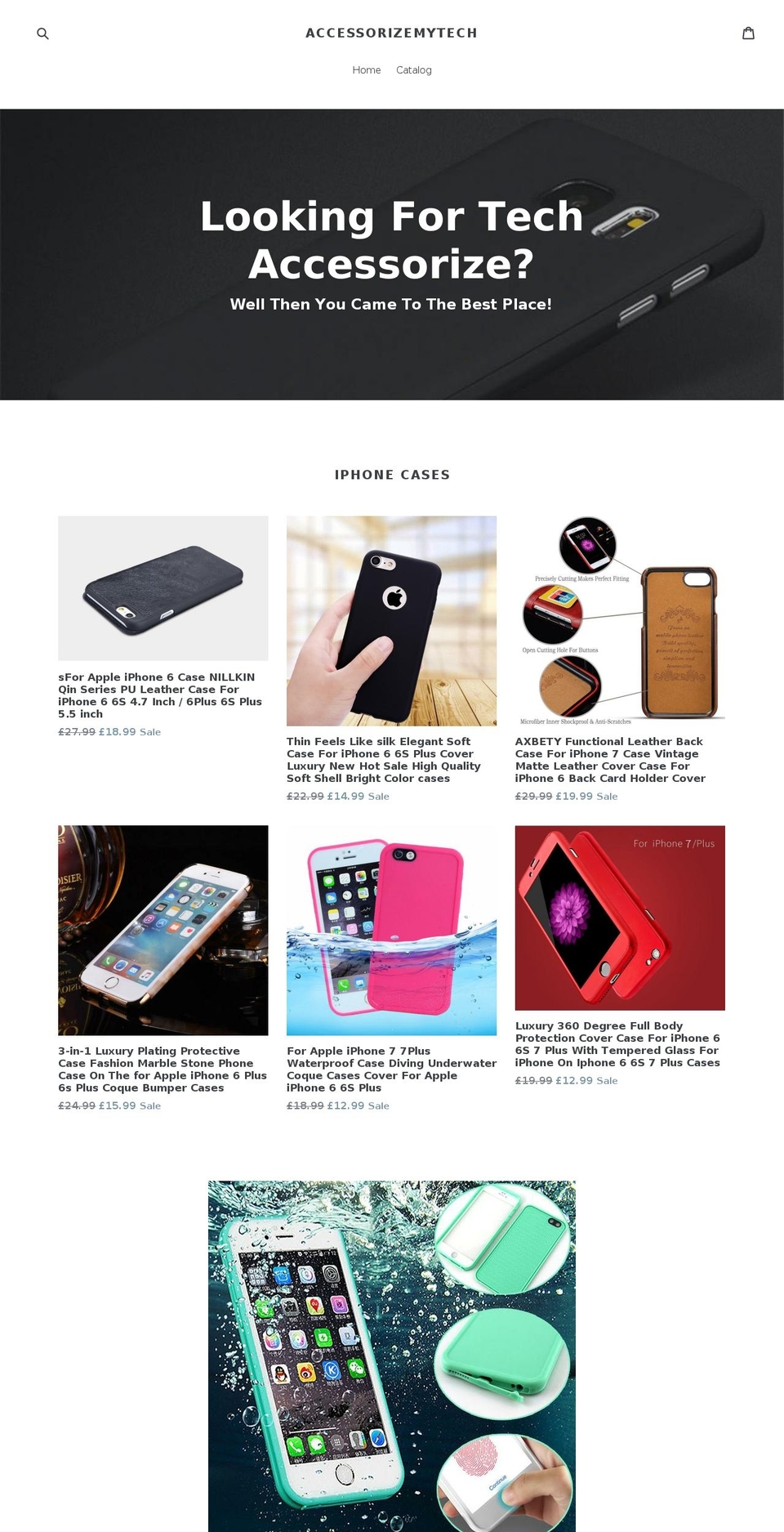 accessorizemytech.com — Shopify storefront screenshot