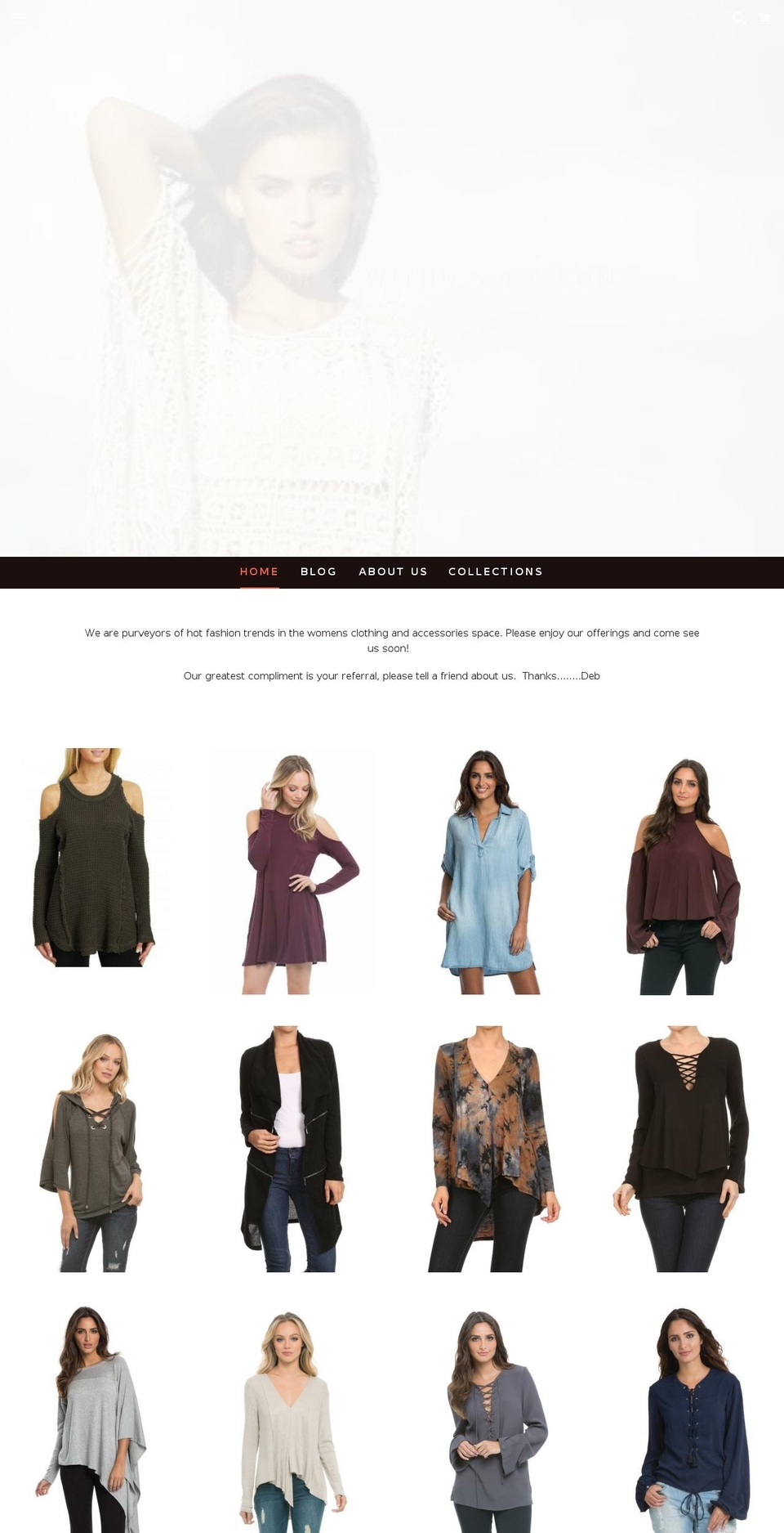 accessorizewithdebbie.com shopify website screenshot