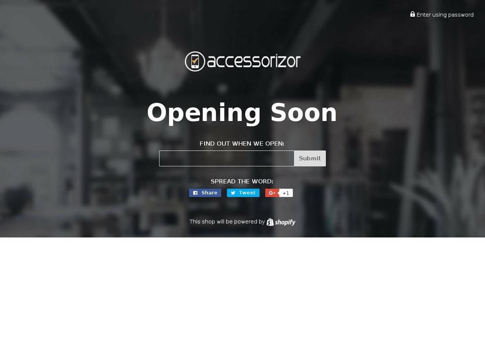 accessorizor.com shopify website screenshot