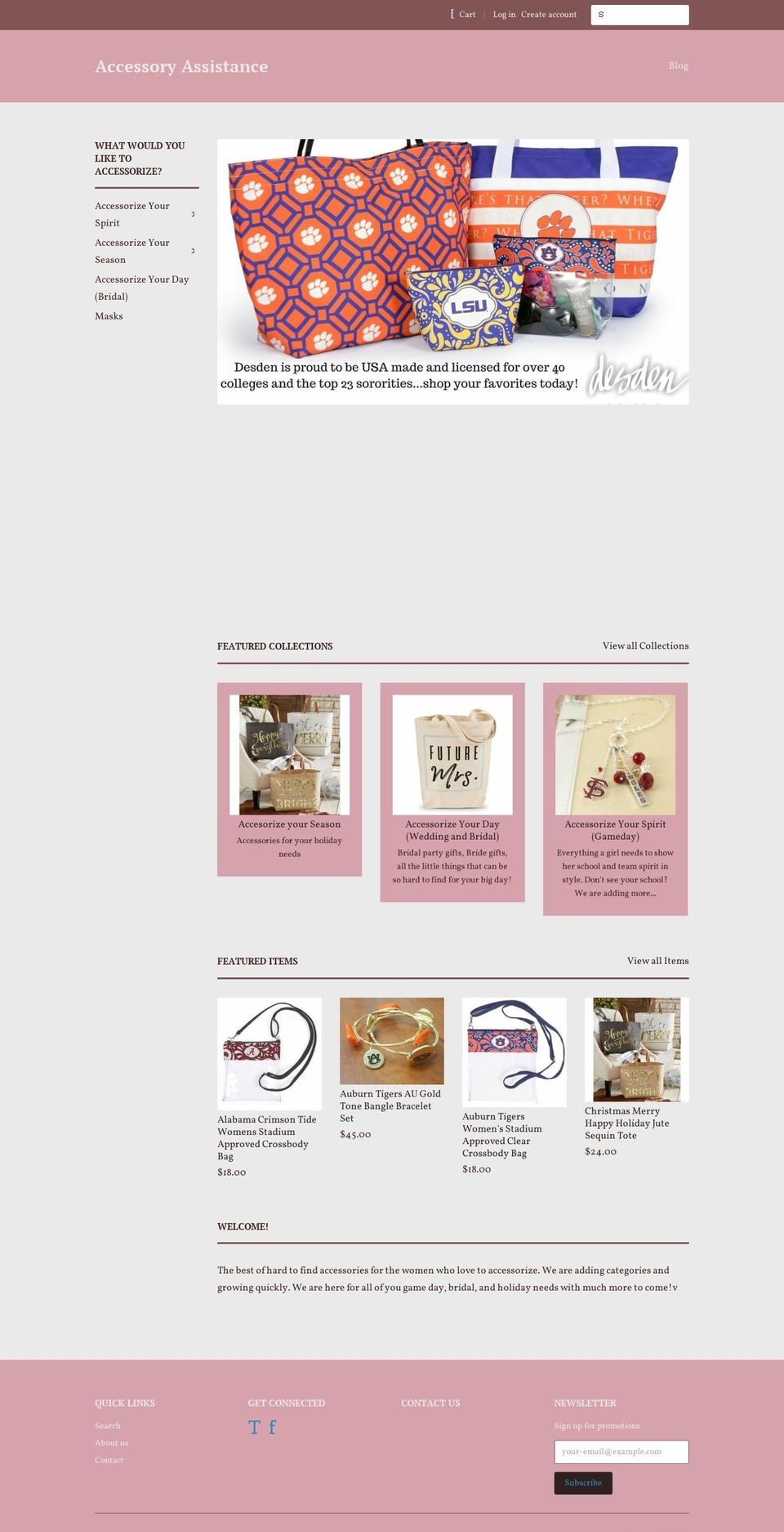 accessoryassistance.com shopify website screenshot