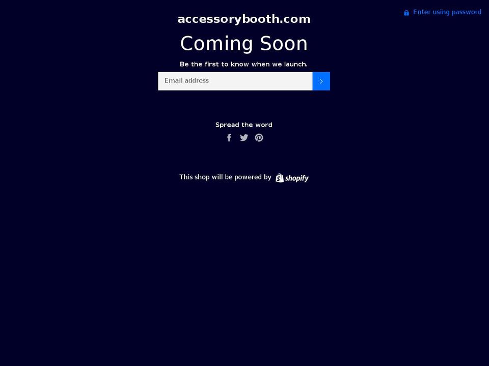 accessorybooth.com — Shopify storefront screenshot