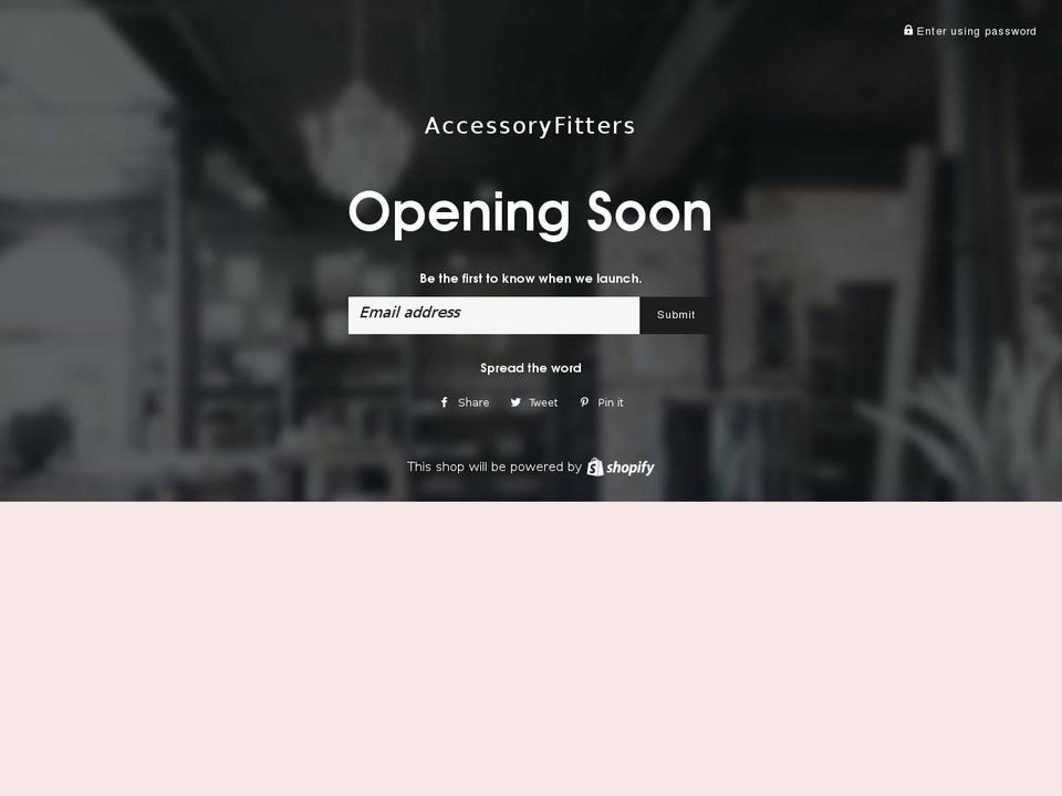 accessoryfitters.com — Shopify storefront screenshot