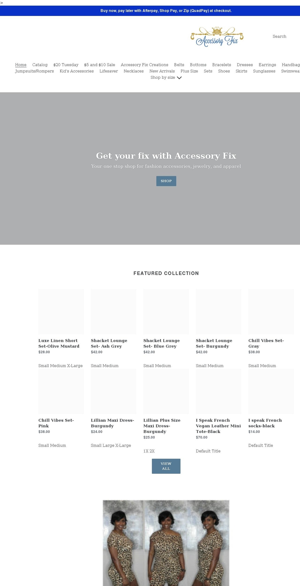 accessoryfix.com shopify website screenshot