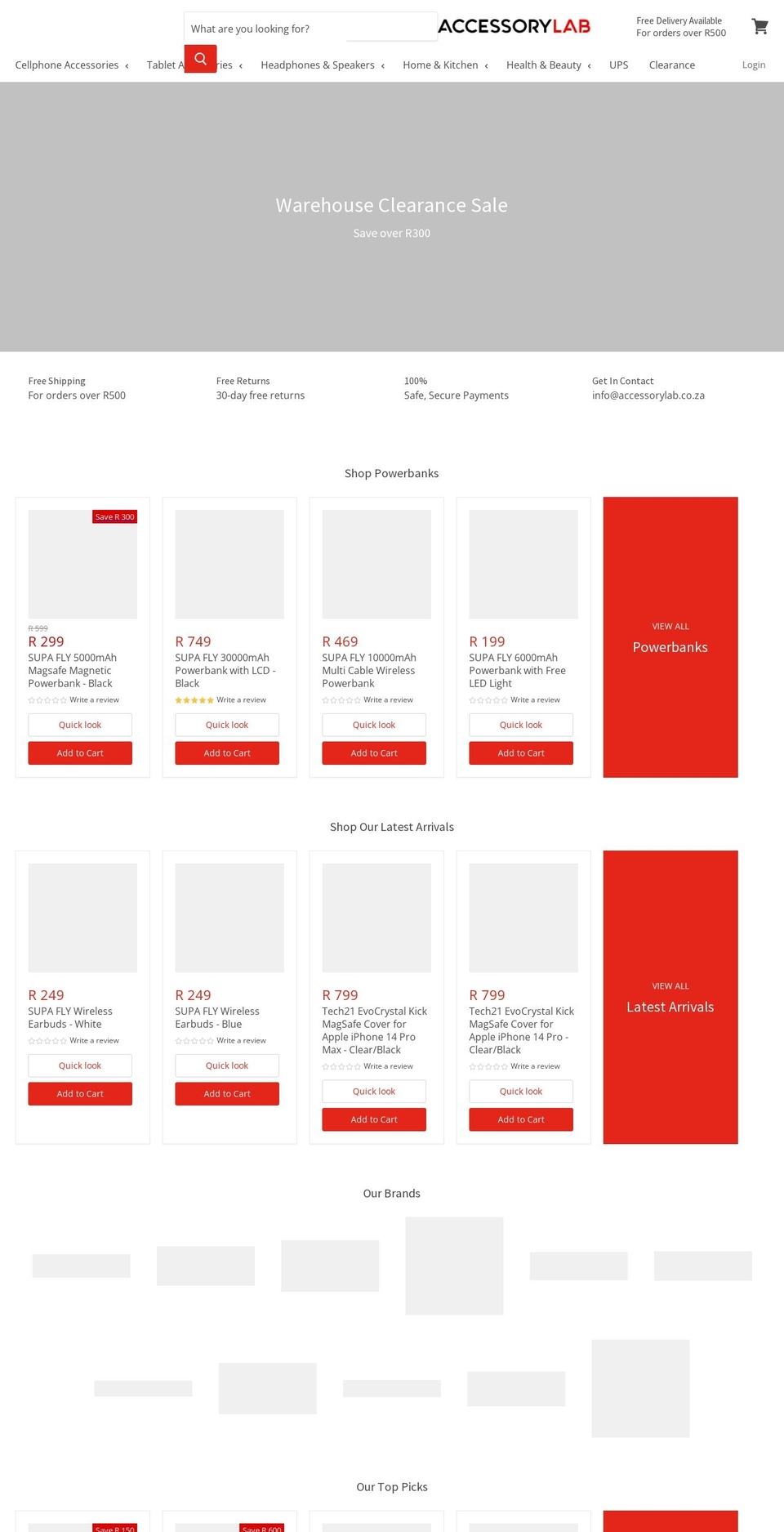 accessorylab-co-za.myshopify.com — Shopify storefront screenshot