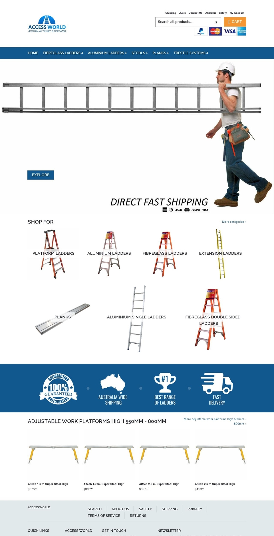 accessworld.com.au shopify website screenshot