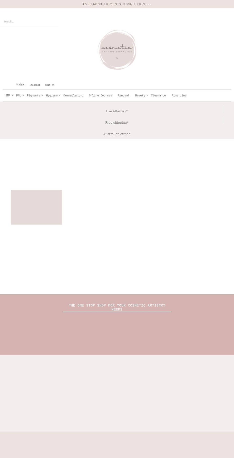 accosmetic.myshopify.com shopify website screenshot