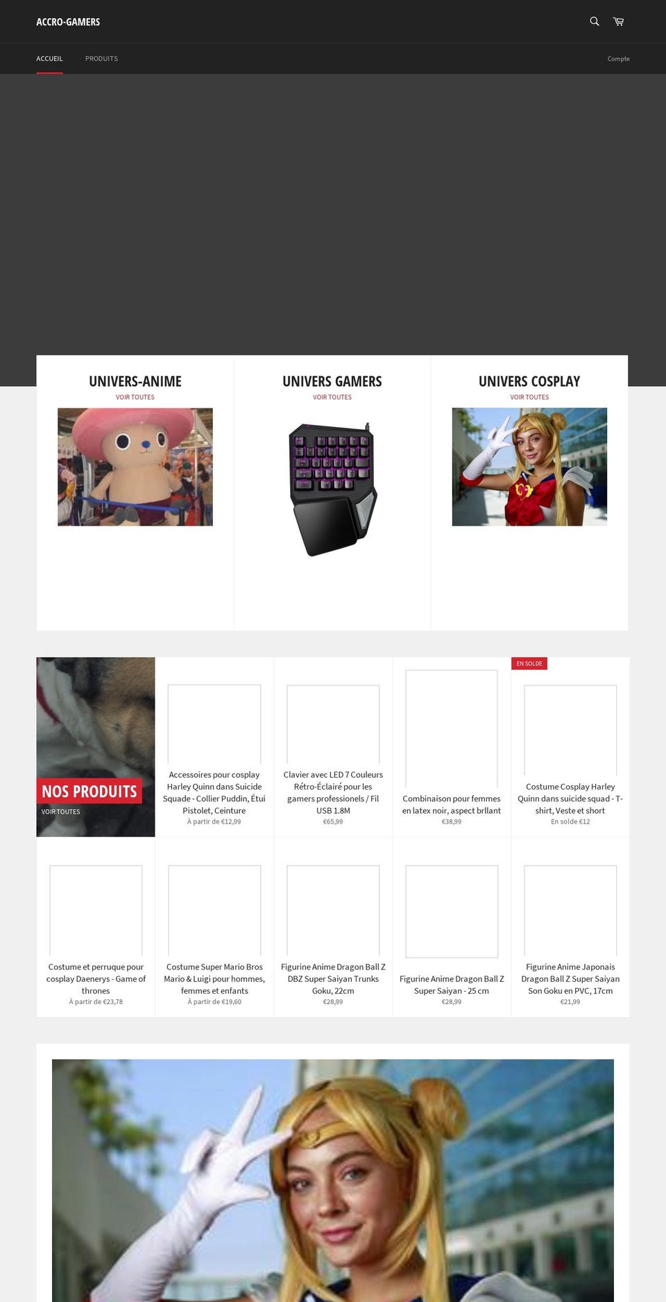 accrogamers.com — Shopify storefront screenshot
