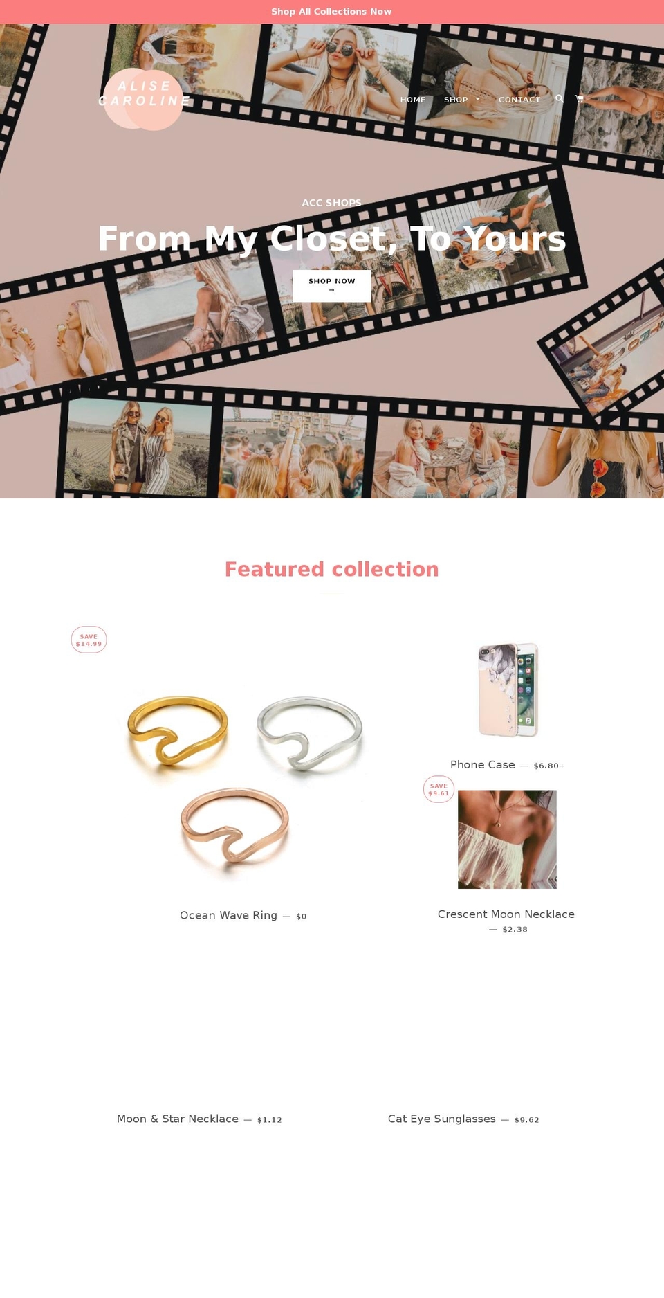 accshops.com — Shopify storefront screenshot