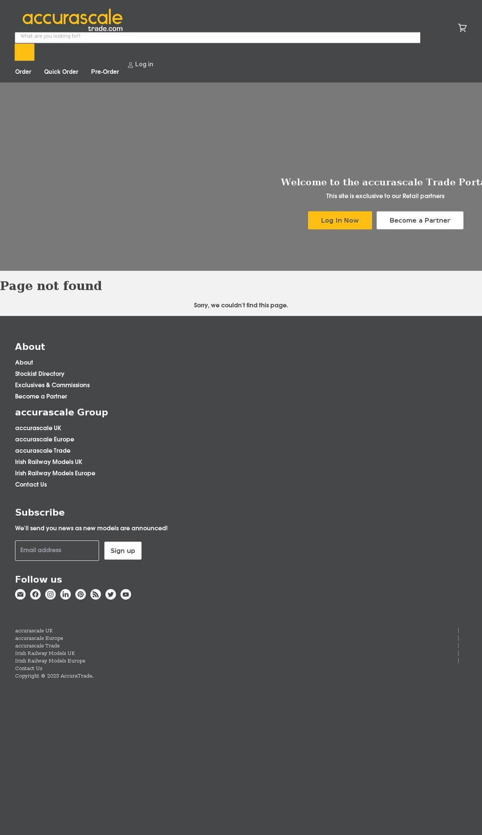 accurascaletrade.com shopify website screenshot