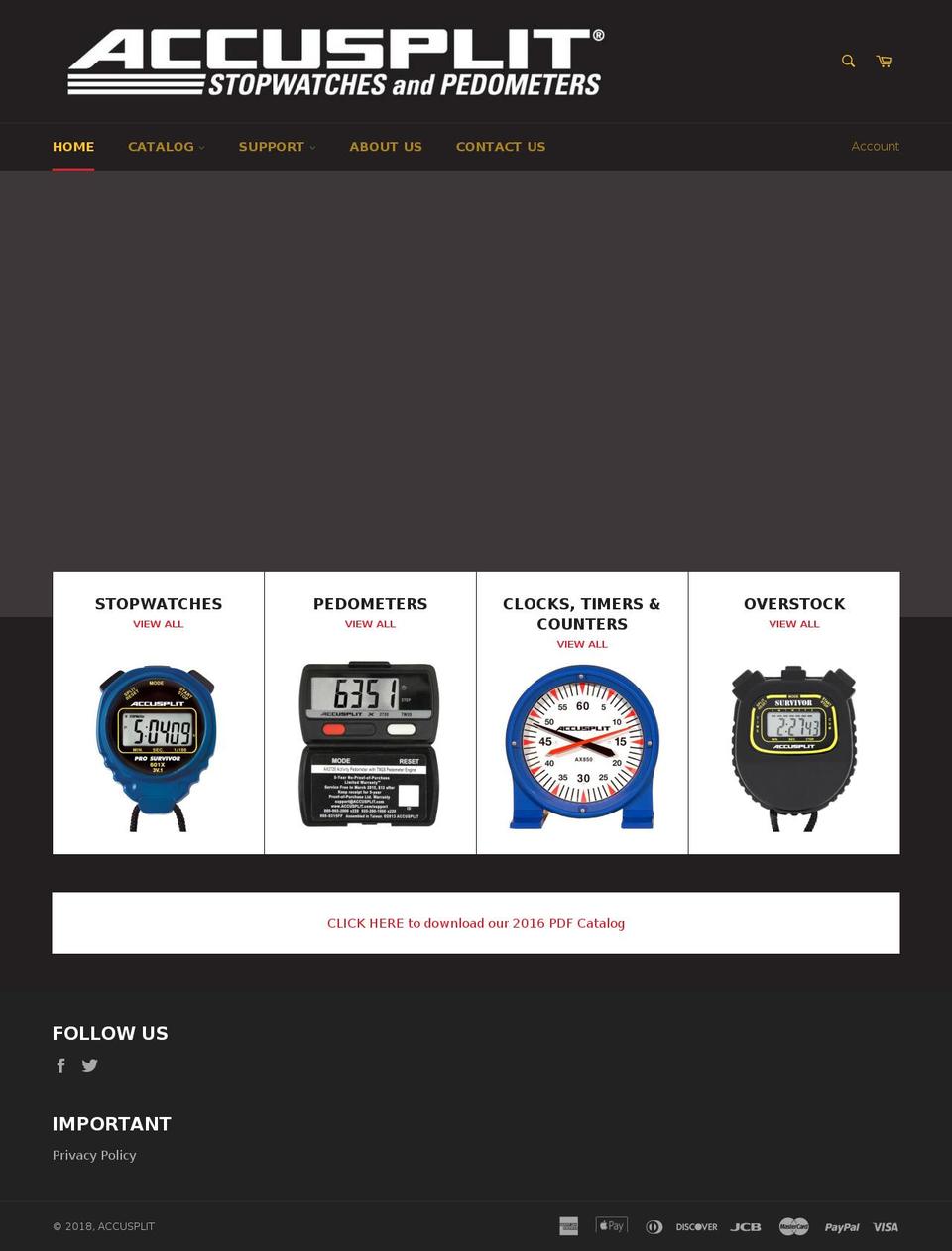 accusplitsurvivor.com — Shopify storefront screenshot