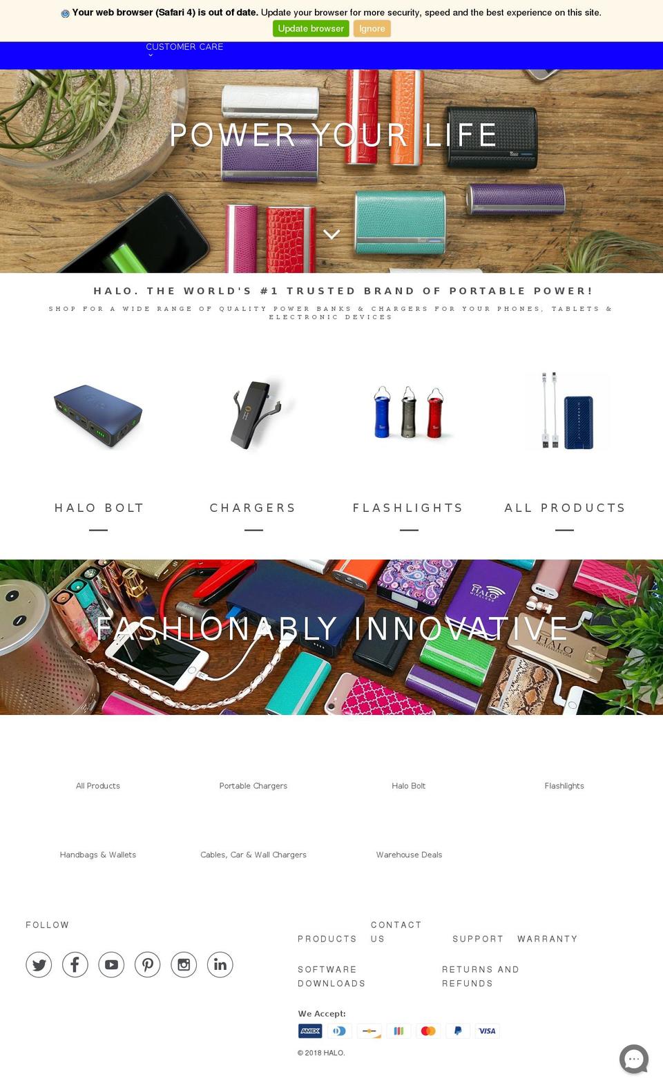 acdcpwr.com — Shopify storefront screenshot