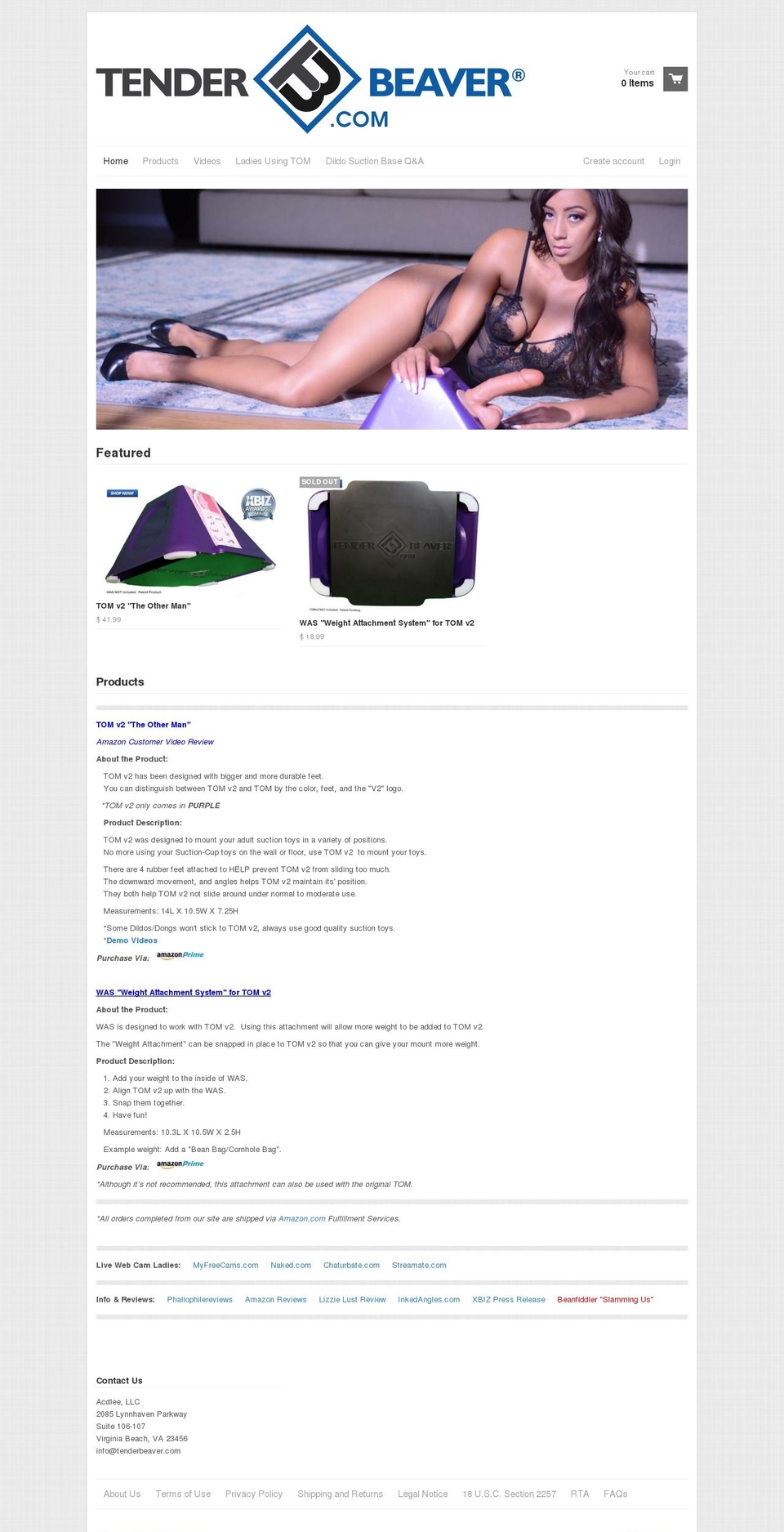 acdlee.com — Shopify storefront screenshot