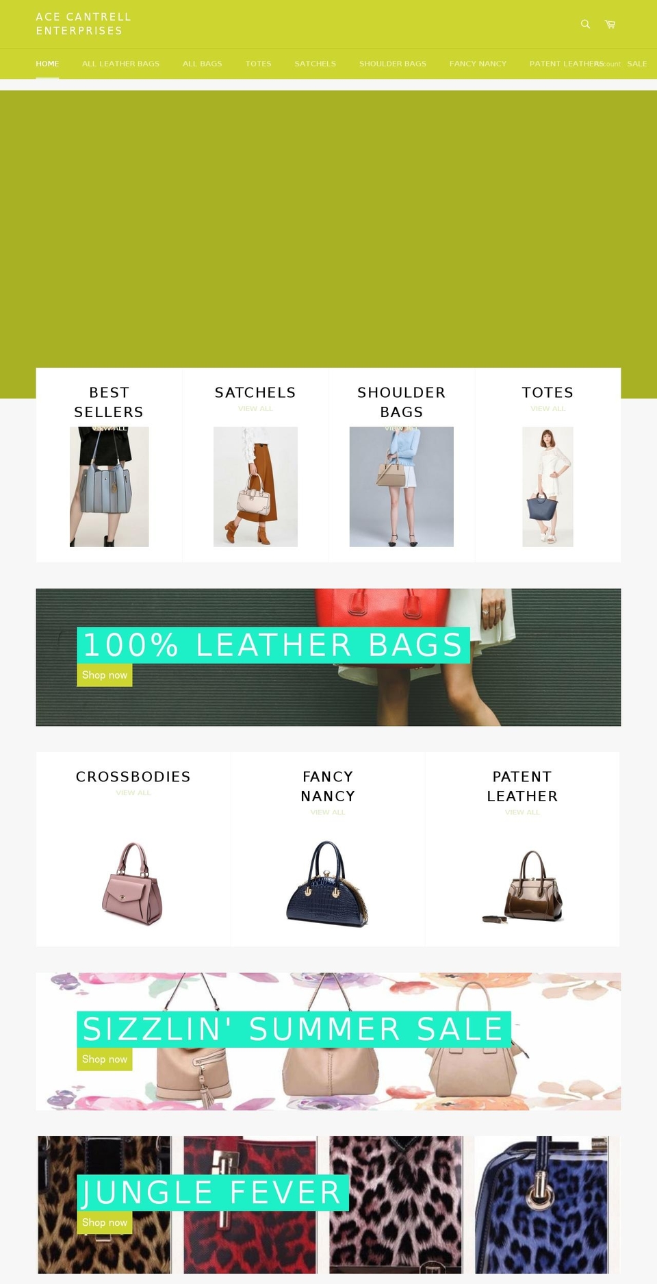 ace-cantrell.com — Shopify storefront screenshot