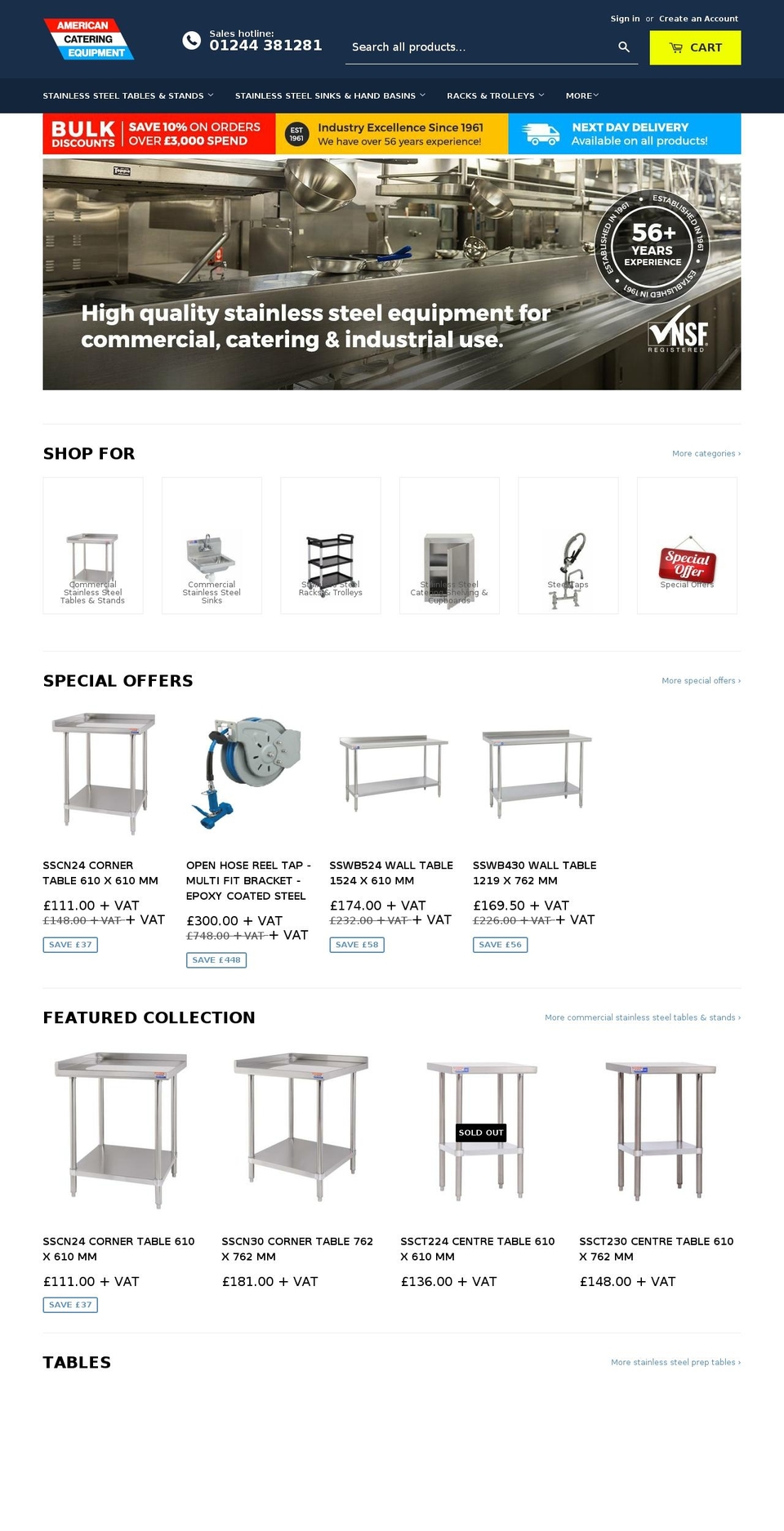 ace-uk.com — Shopify storefront screenshot