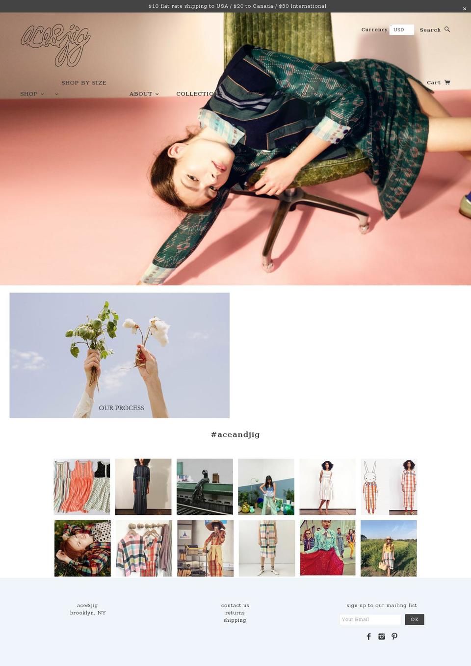 aceandjig.com shopify website screenshot