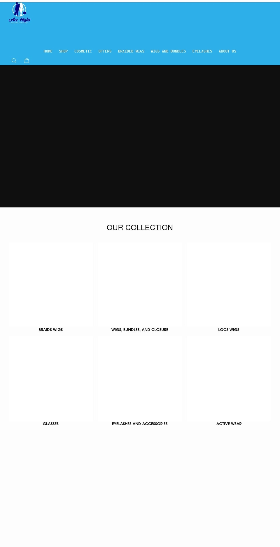 acehighs.com shopify website screenshot