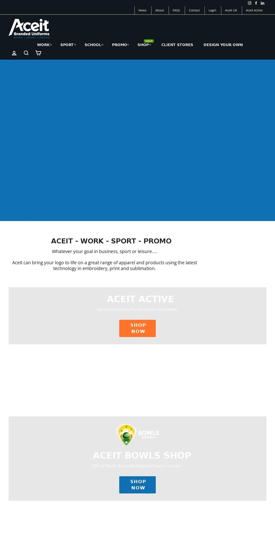 aceit.com.au shopify website screenshot