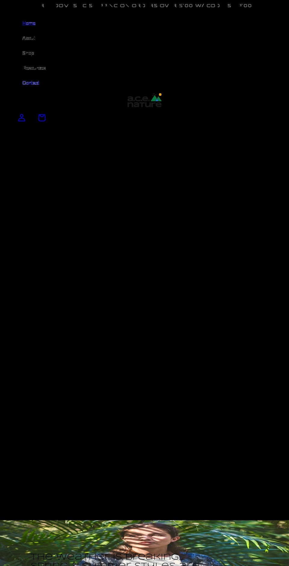 acenature.com shopify website screenshot