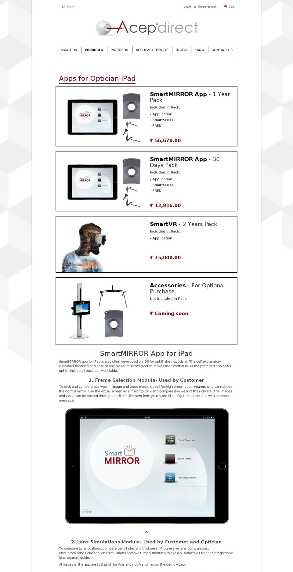 acep-direct.com — Shopify storefront screenshot