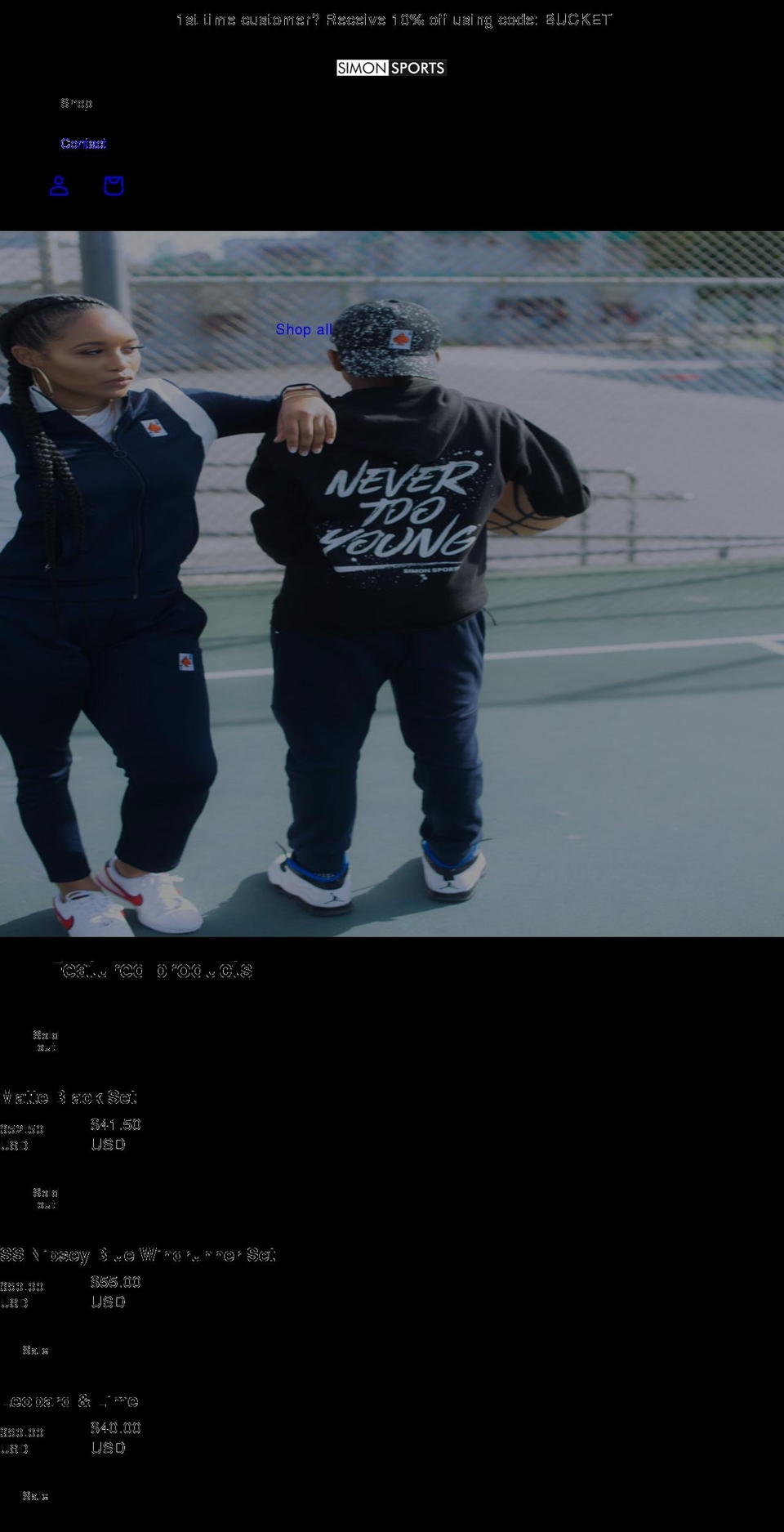 acesimon.com — Shopify storefront screenshot