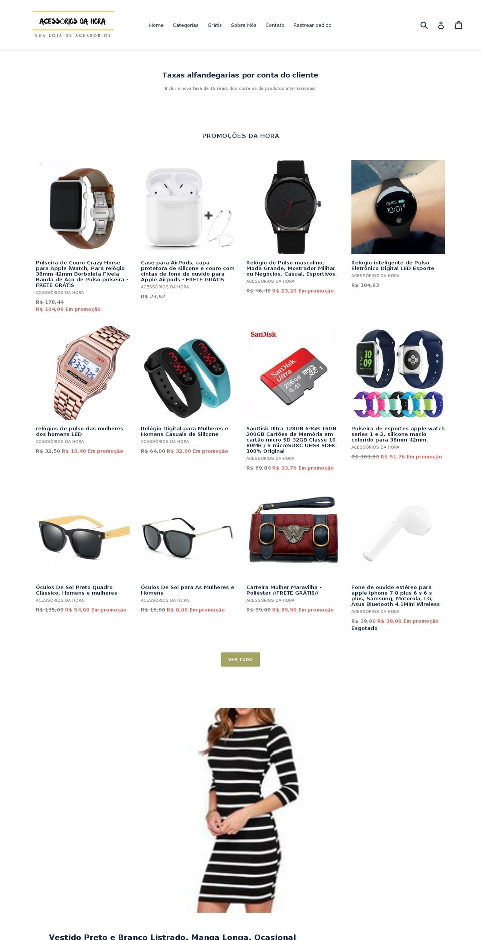 acessoriosdahora.com — Shopify storefront screenshot