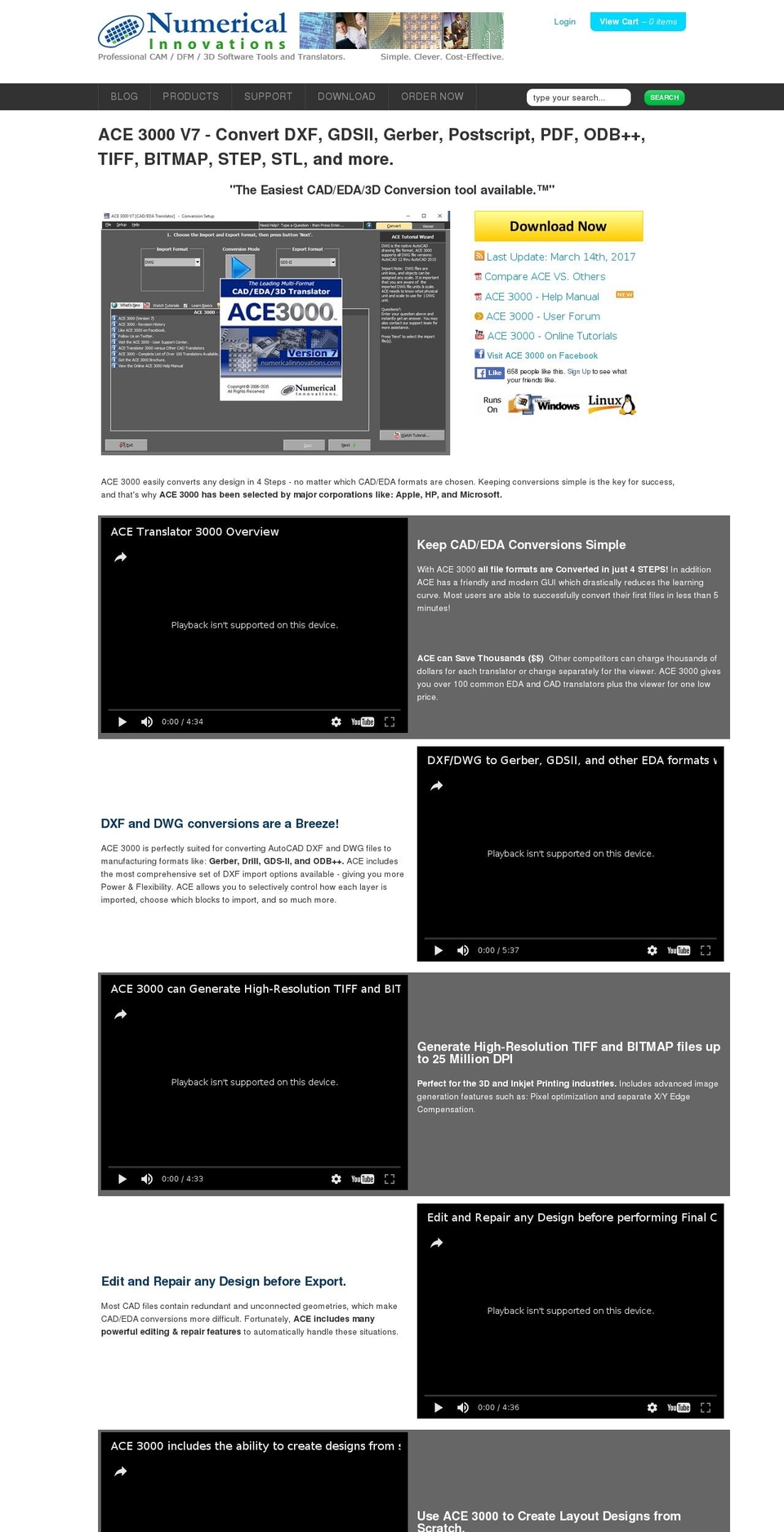 acetranslator3000.com shopify website screenshot